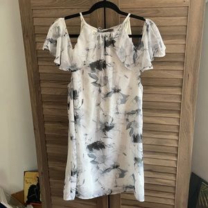 Urban Outfitters Cold Shoulder Ruffle Dress